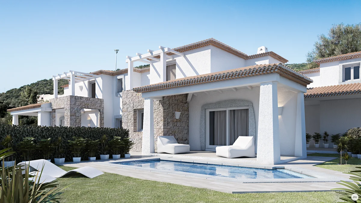 Render villette bifamiliari Birgalavò